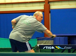 Foto: Hans Halk, taaie tegenstander, net geen winst
